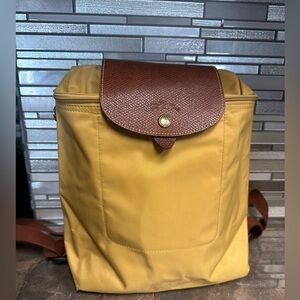 LongChamp Yellow and Brown Men's Backpack